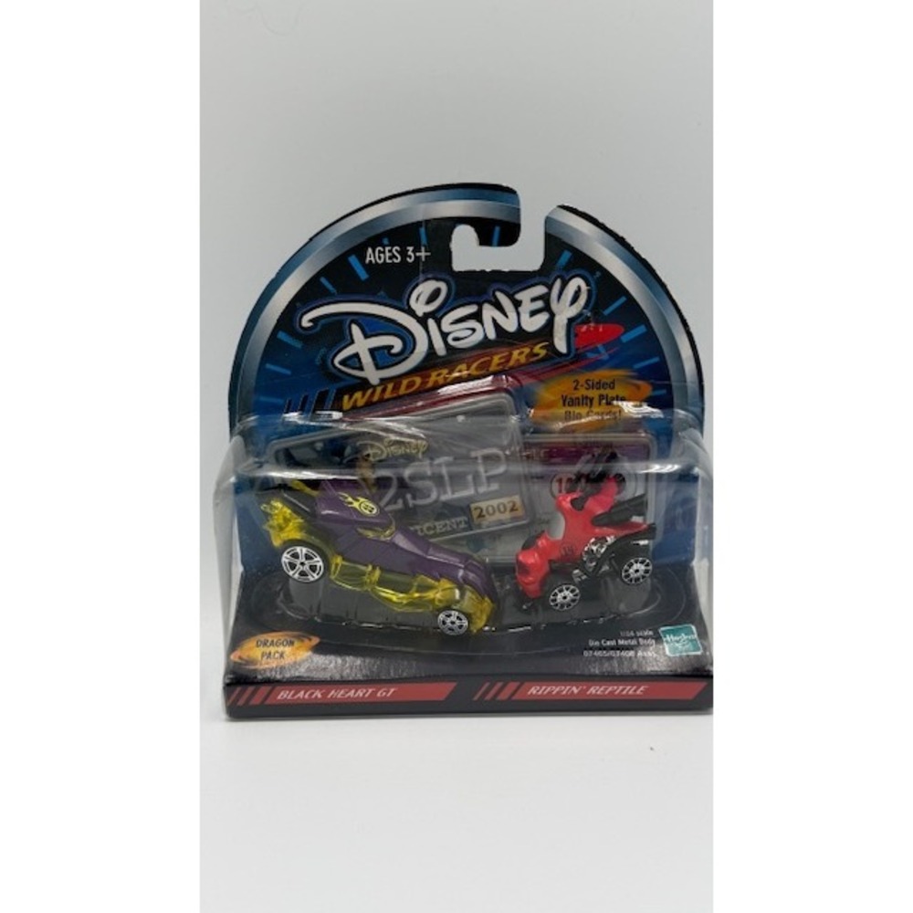 Disney Wild Racers Dragon Pack Black Heart GT Rippin Reptile 2002 - Picture 1 of 8
